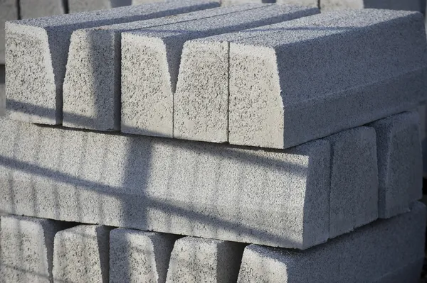 Grey concrete blocks
