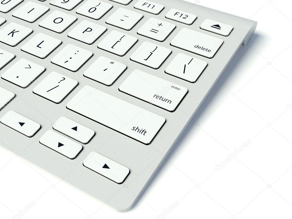 Modern Computer Keyboard Stock Photo Leszekglasner