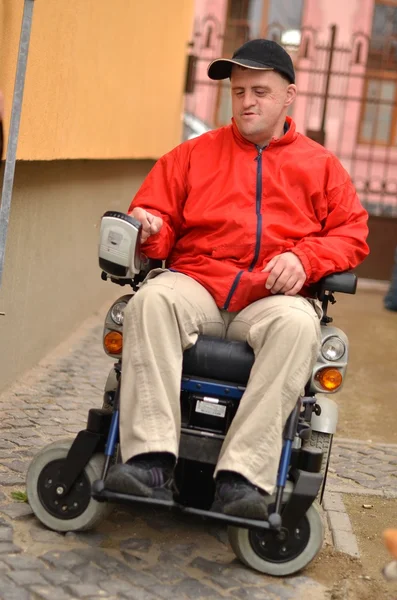 Handicapped man