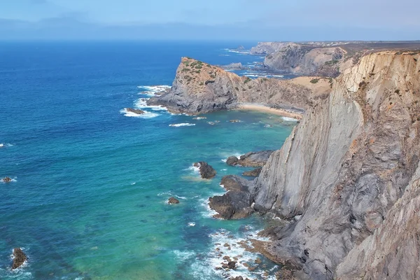 Mountain Ocean coast in Portugal.
