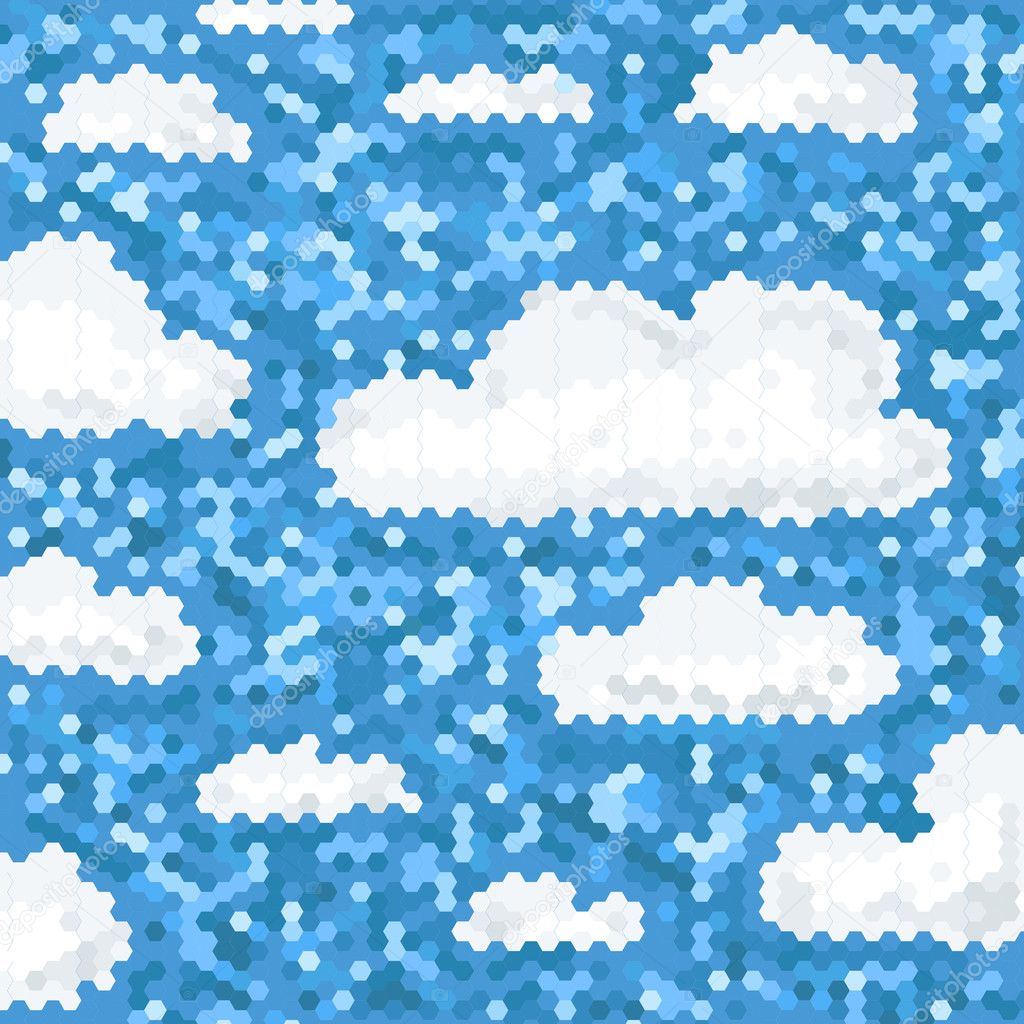 tiled cloud background