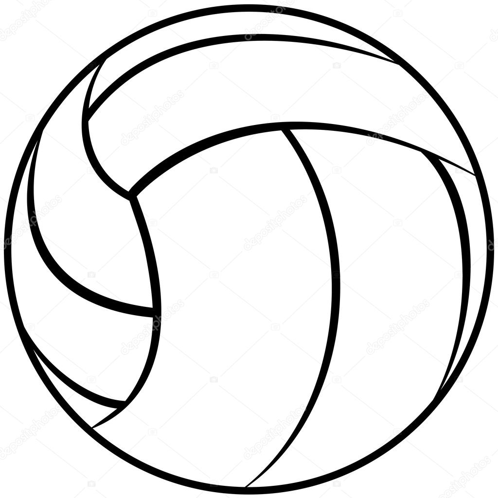 volleyball outline clip art - photo #27