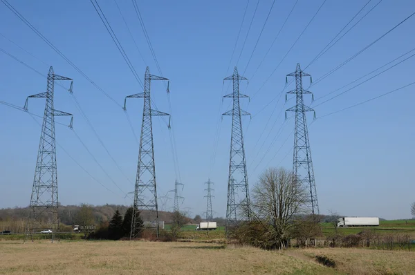 France, an electric line in Val d Oise