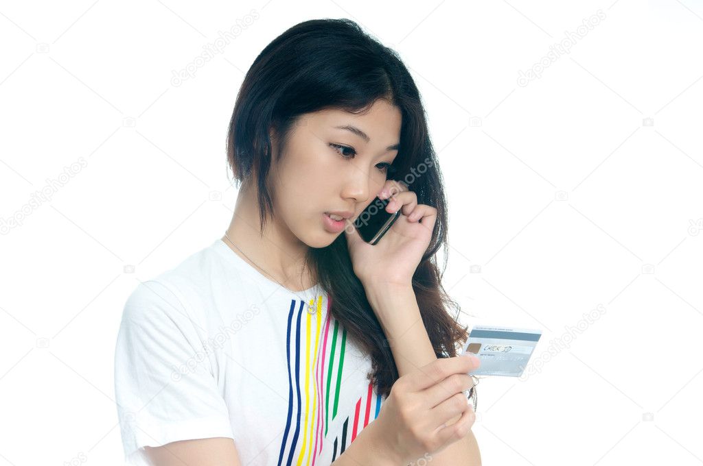 asian girl with credit card stock photo tangducminh asian girl with credit card stock photo tangducminh