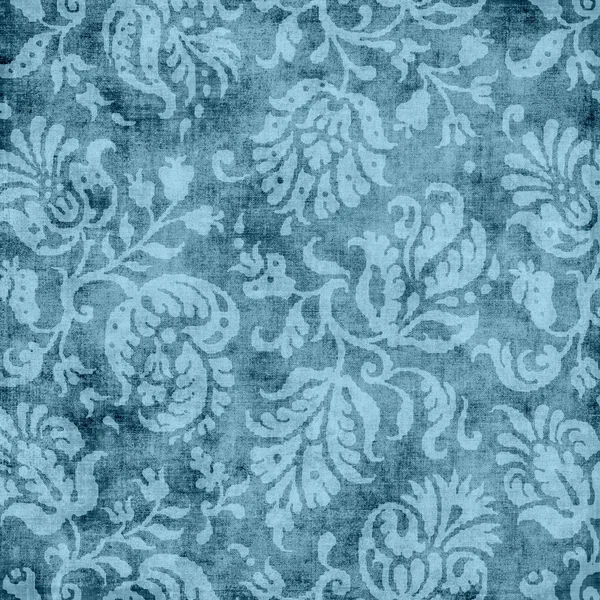 Vintage Blue Floral Tapestry Pattern
