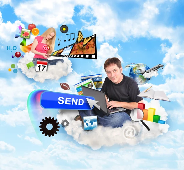 Internet Cloud with Technology Icons