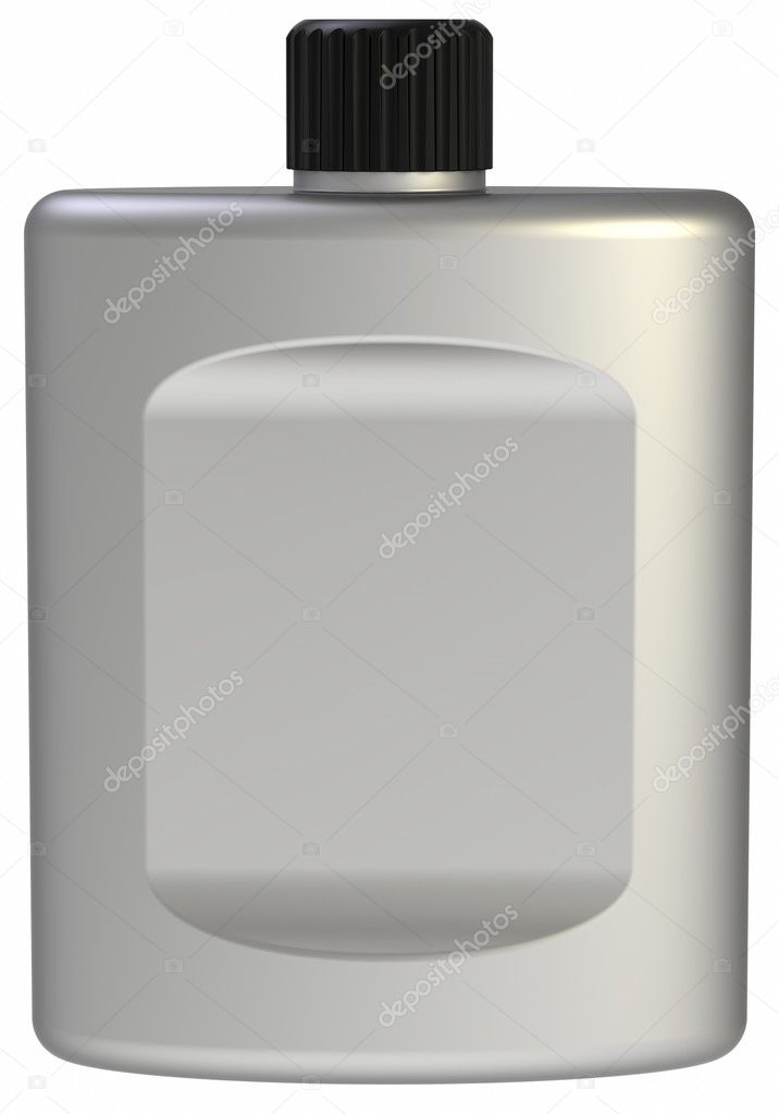 Clear Aftershave Bottle