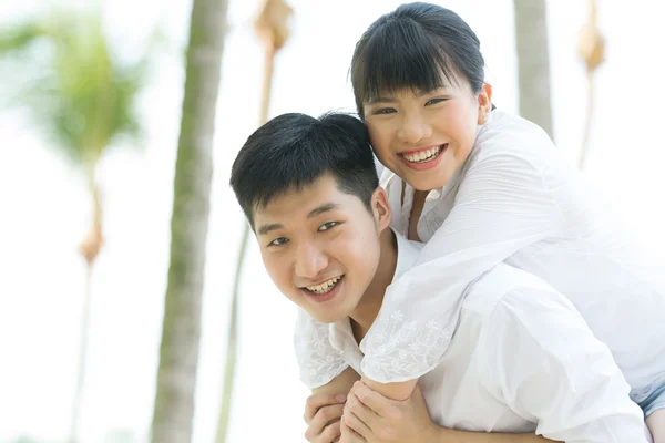 Happy Asian couple.