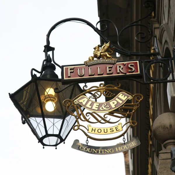 English pub sign