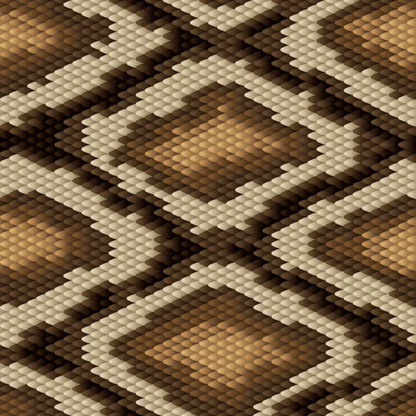 Seamless python snake skin pattern. Vector illustration.