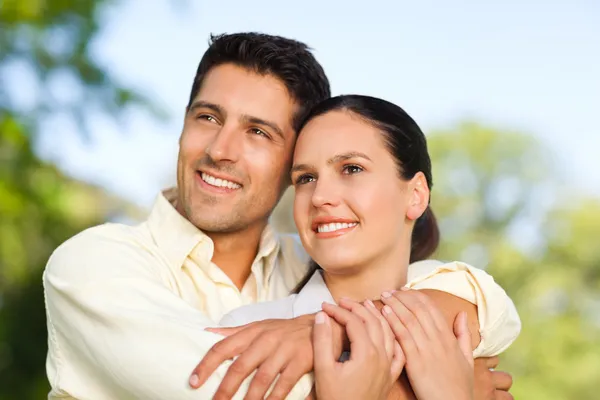 Happy couple in the park — Stock Photo #10860202