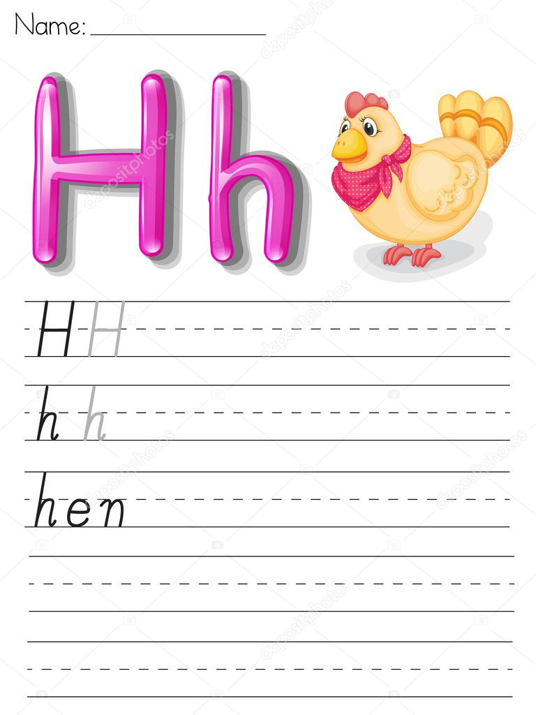 Alphabet Writing Paper