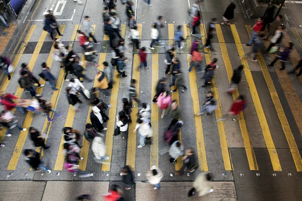 Street Crossing in Hong Kong