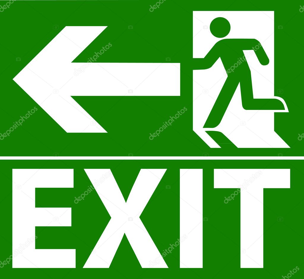 clipart fire exit sign - photo #24