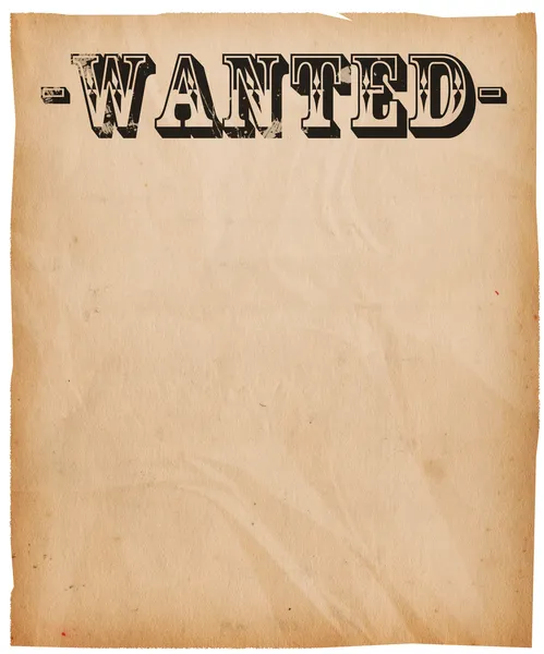 Vintage Wanted Poster Background