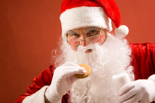 Santa eating