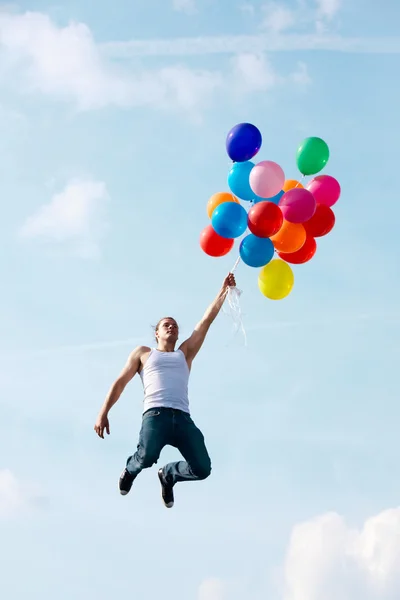 Flying with balloons