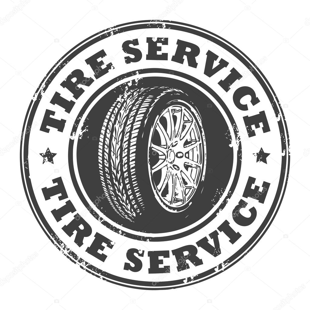 Tire service stamp — Stock Vector © _fla 11854218