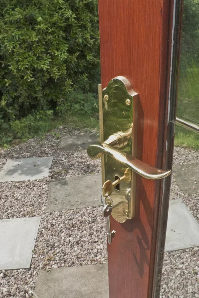 A key in door illustrating security