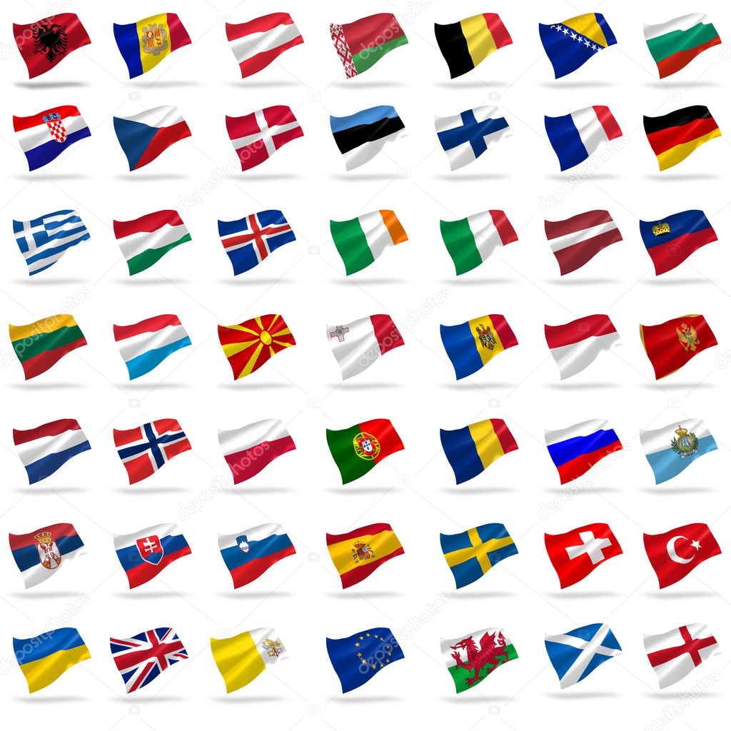 europe flags