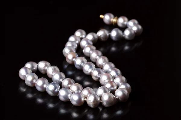 Grey pearls necklace