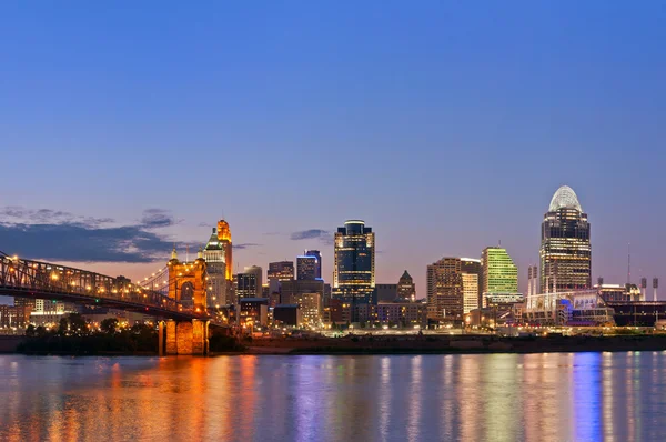 Cincinnati skyline.