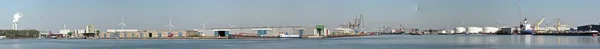 Panoramic view from industrial environment near Amsterdam The Netherlands