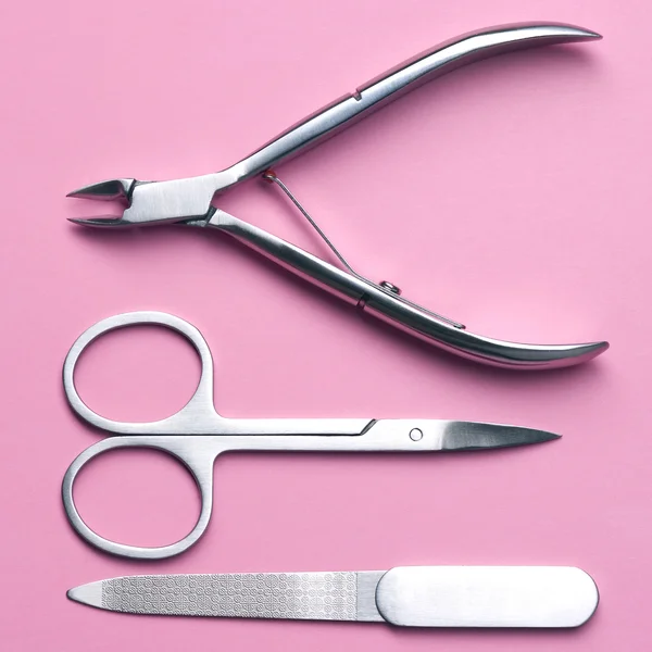Collection of elegant manicure tools.