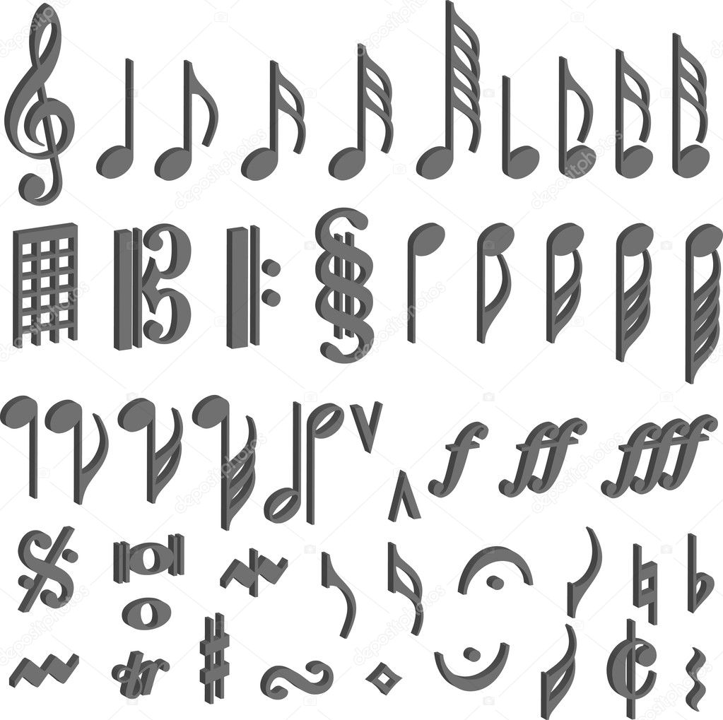 vector musical symbols
