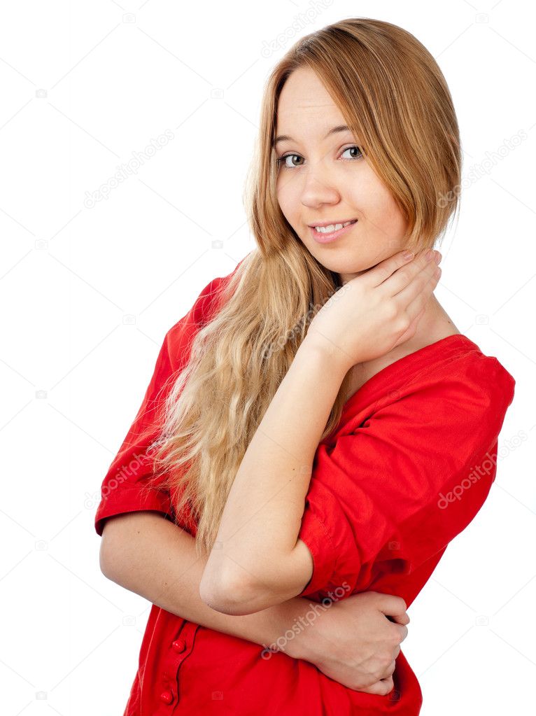Shy teen girl Shy teen girl