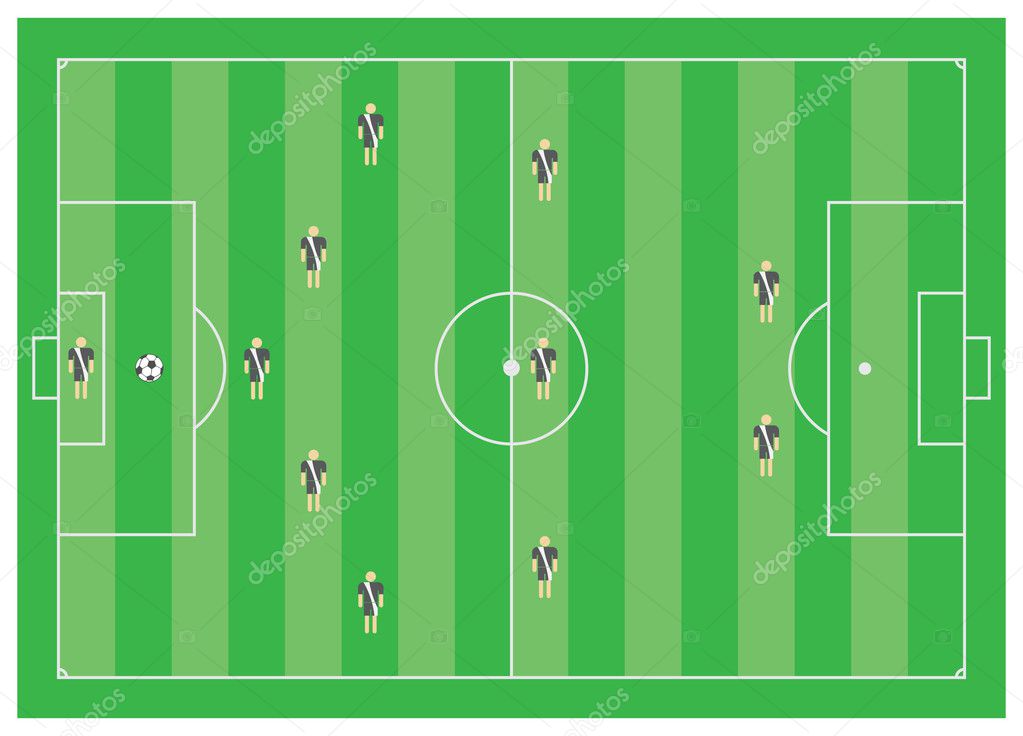 4-1-3-2 схема футбольная