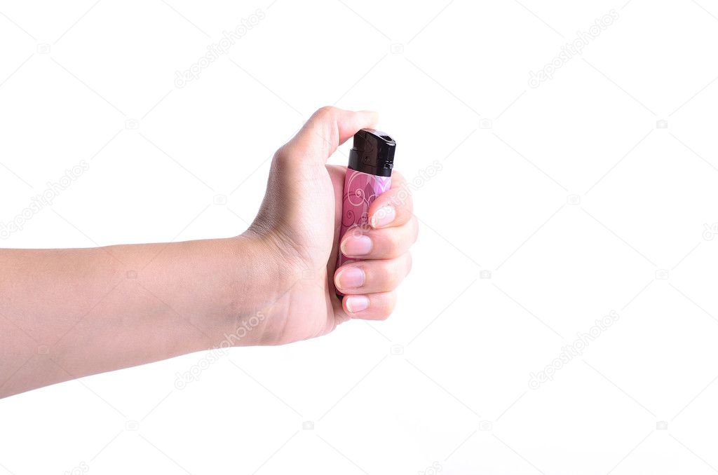 Hand Holding Lighter