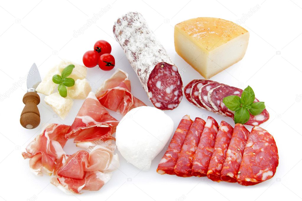 Sausage And Cheese Assortment Stock Photo Denio