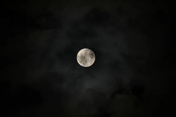 Spooky Cloudy Moon