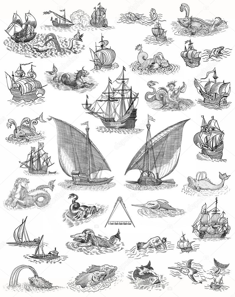 Pirate+Map+Symbols Old pirate map — Stock Photo © pavila1 #11936421