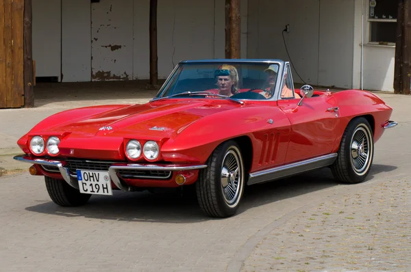 PAAREN IM GLIEN, GERMANY - MAY 26: Car Chevrolet Corvette C2 Sting Ray Convertible, 