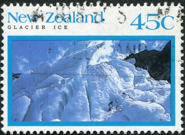NEW ZEALAND - CIRCA 1992: Postage stamps printed in New Zealand, shows Franz Josef Glacier, Westland Tai Poutini National Park, circa 1992