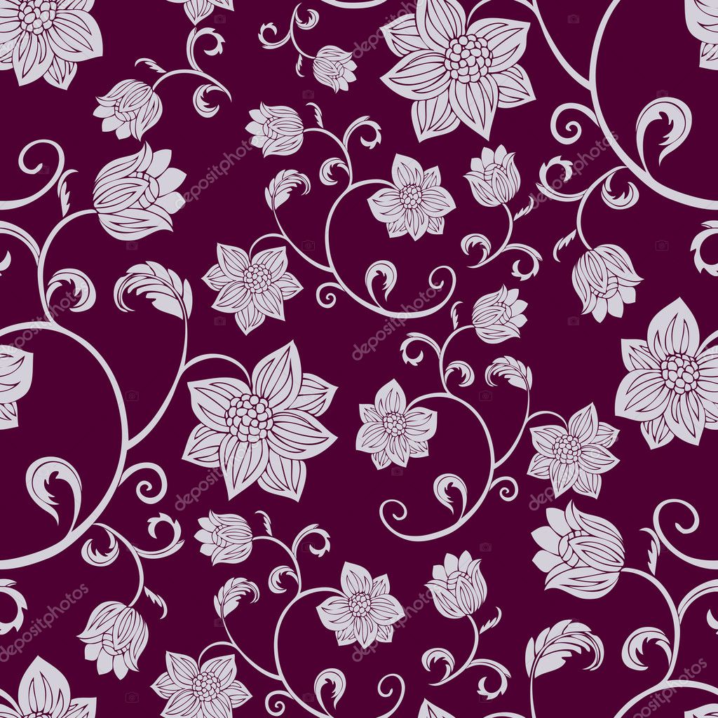 Abstract background with flowers, fashion seamless pattern ...
