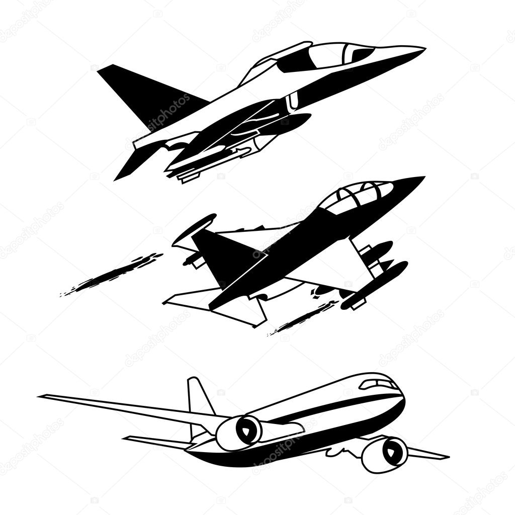 Airplane Vector Image