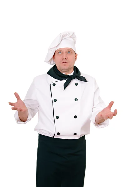 Шеф-кухар в уніформі Стокове Зображення