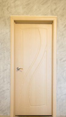 Door in grey room clipart