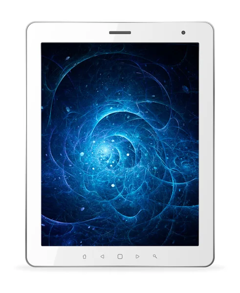 Weißer Tablet-Computer — Stockfoto