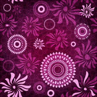 Dark-purple seamless pattern clipart