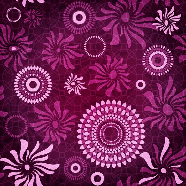 深紫色无缝模式 — 图库矢量图片
