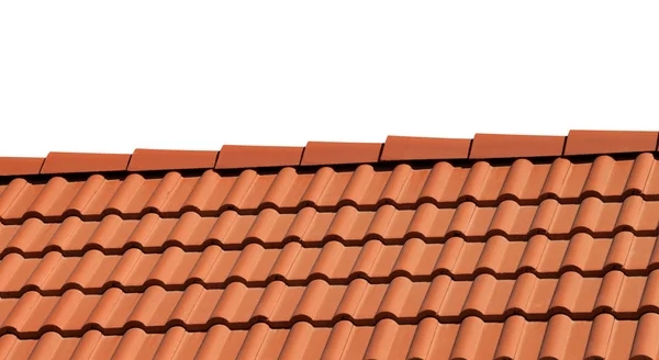 Roof tiles isolated on white background — Stock Photo, Image
