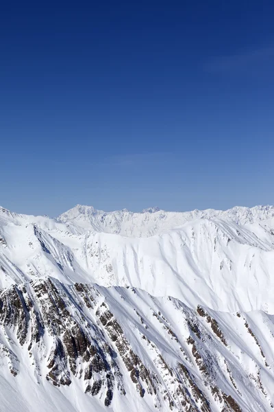 Montagna invernale. montagne del Caucaso, georgia — Foto Stock