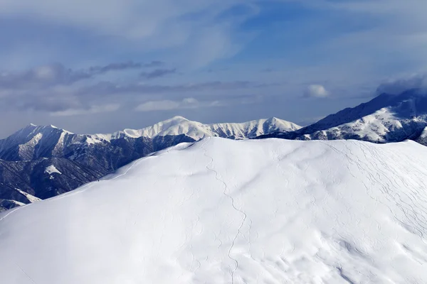 フリーライド スキー斜面 — ストック写真