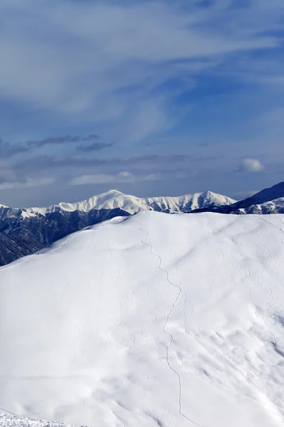 Гірськолижний схил для фрірайду — стокове фото