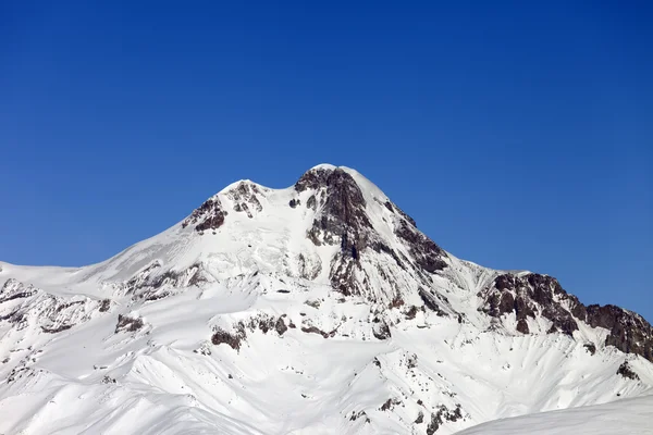 Kışın kazbek Dağı — Stok fotoğraf