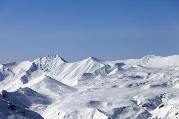多雪的山 — 图库照片